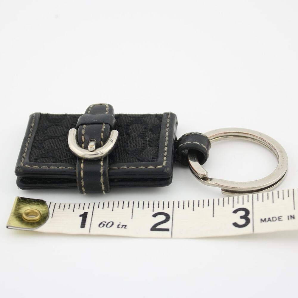 Coach Y2K Signature Mini Photo Frame Keychain Leather Buckle Charm - Picture 8 of 8